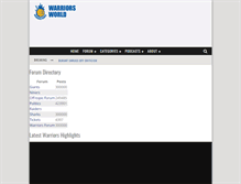Tablet Screenshot of forums.warriorsworld.net